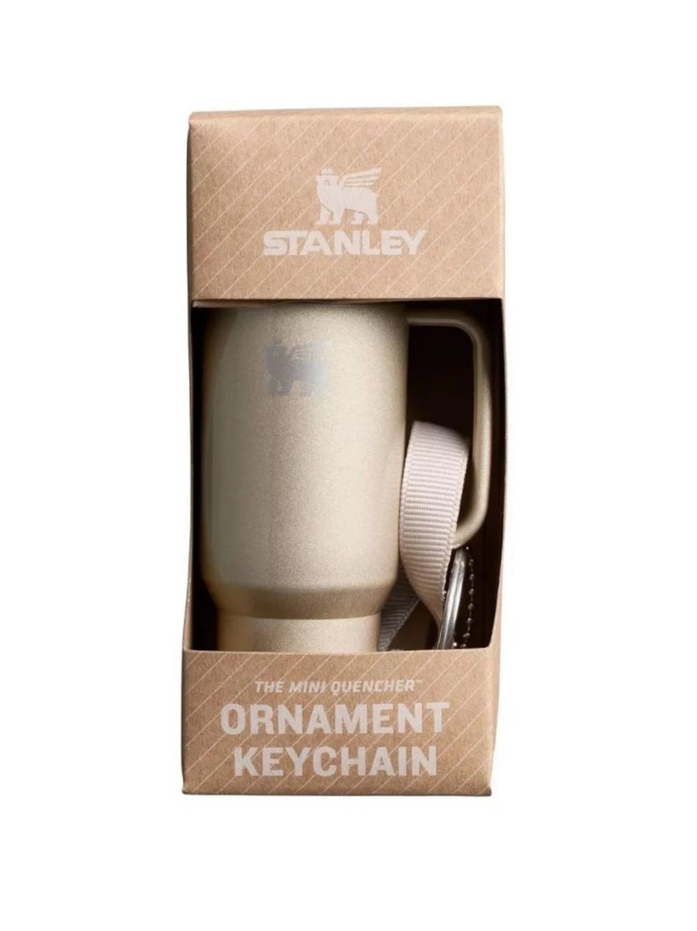 Stanley Mini Tumbler Ornament Keychain - Champagne